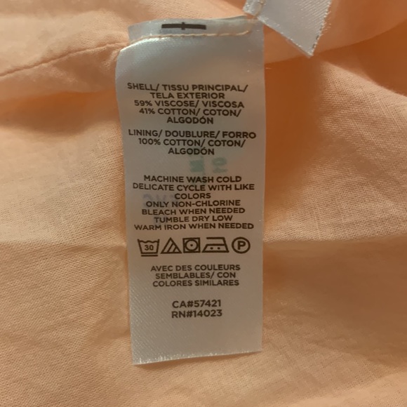 LOFT flounce halter maxi dress fully lined peach colour self tying belt medium - Picture 8 of 13